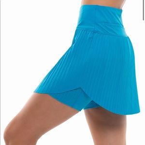 Lucky in love XS blue pleated tennis skort skirt